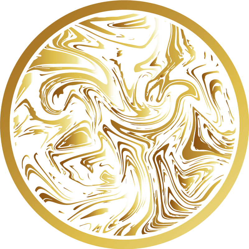 Arany és fehér márvány textúrájú szőnyeg - TenStickers