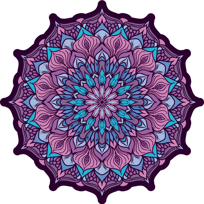 Boho mandala mintás mandala vinyl szőnyeg - TenStickers