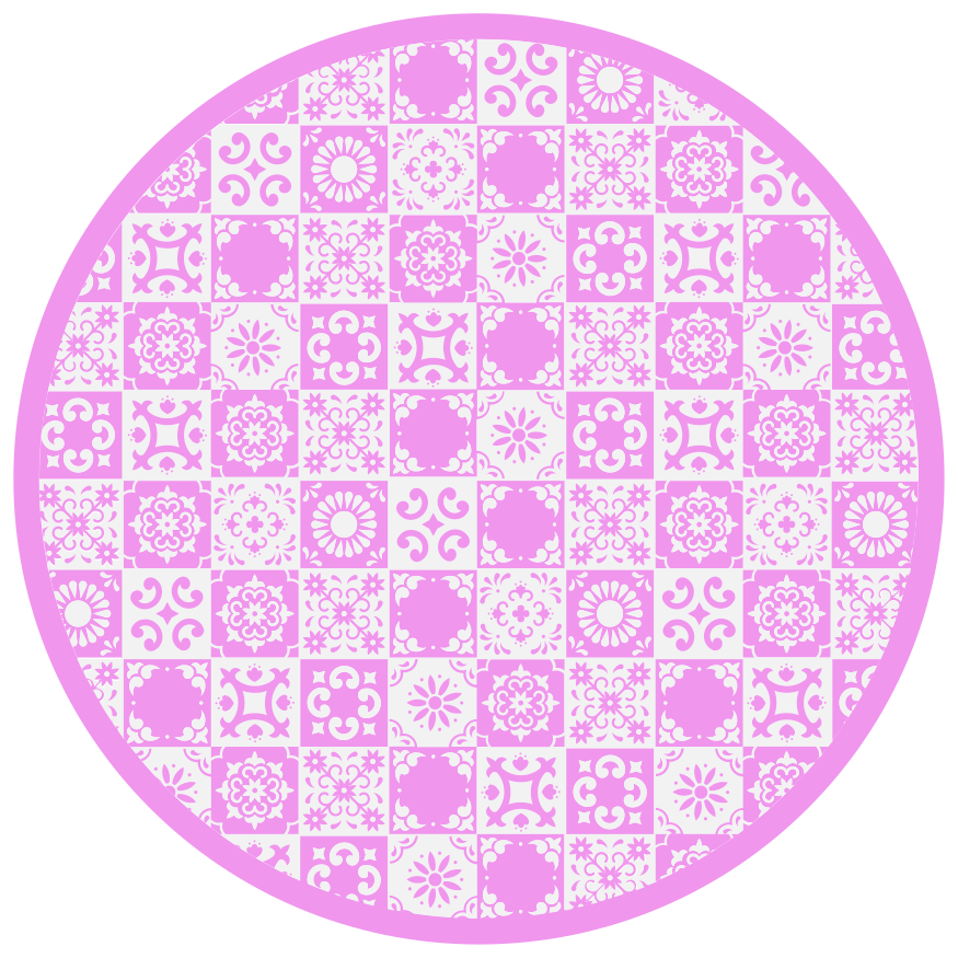 Mandala ihlette kör vinil szőnyeg mandala - TenStickers
