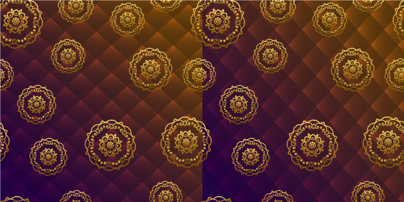 Mandala motívum rátét vinil szőnyeg mandala - TenStickers