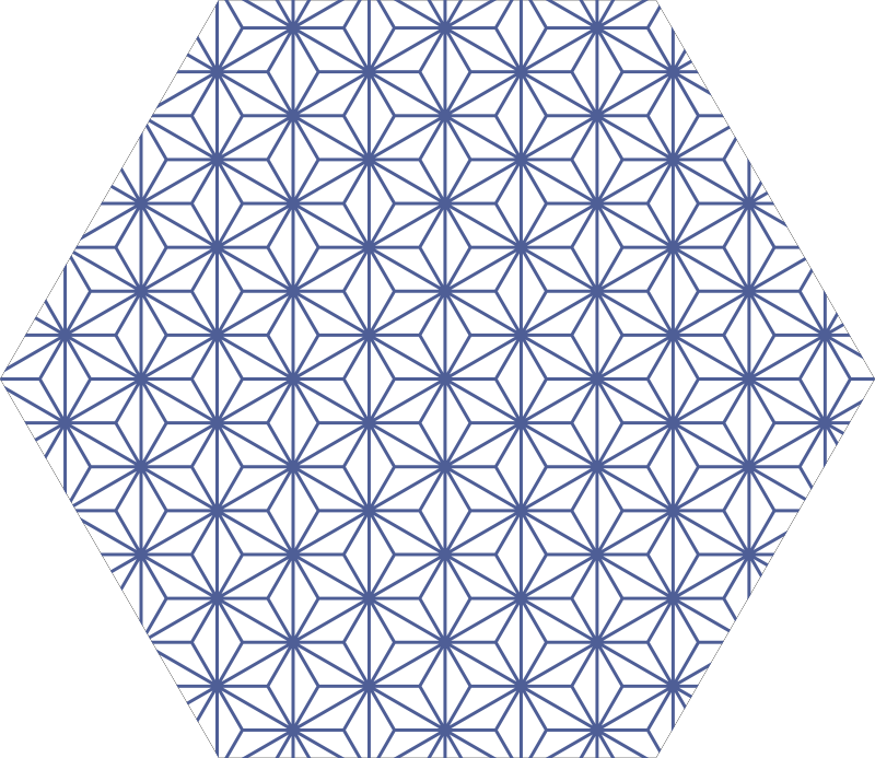 Geometriai csillag minták vinil szőnyeg geometriai - TenStickers