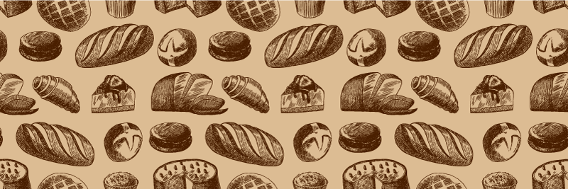 Pékség design konyha padlólapok - TenStickers