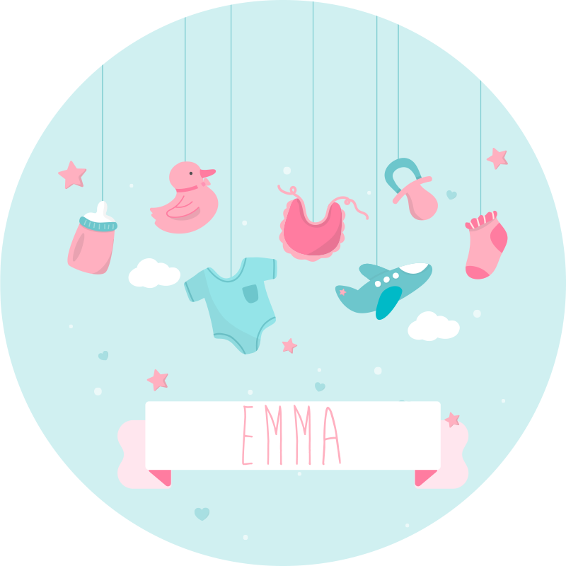 Személyre szabott óvoda vinil szőnyeg óvodák - TenStickers