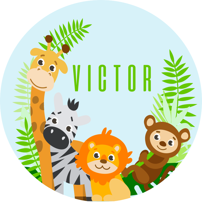 Testreszabható állatok személyre szabott szőnyeg - TenStickers