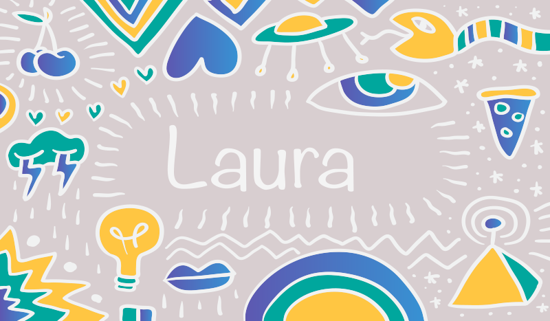 Személyre szabott játékos szőnyeg Vinil szőnyeg nevekkel - TenStickers