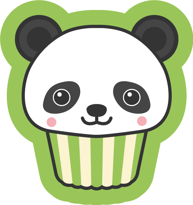 Anime boldog panda állati szőnyeg - TenStickers
