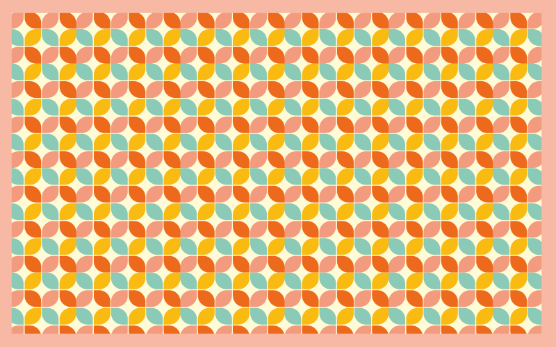 Geometriai hatszögek vinil szőnyeg geometriai - TenStickers