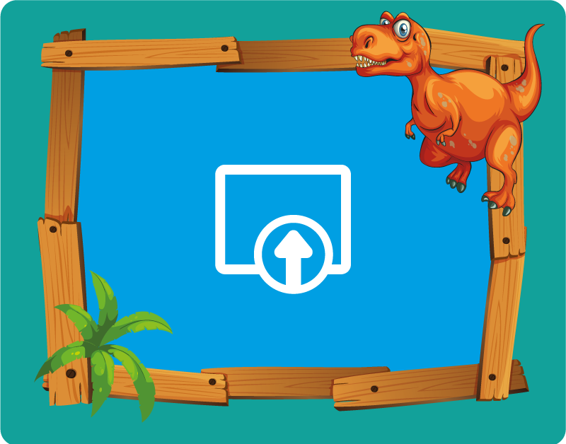 Testreszabható dinoszaurusz vinil szőnyeg gyerekek - TenStickers