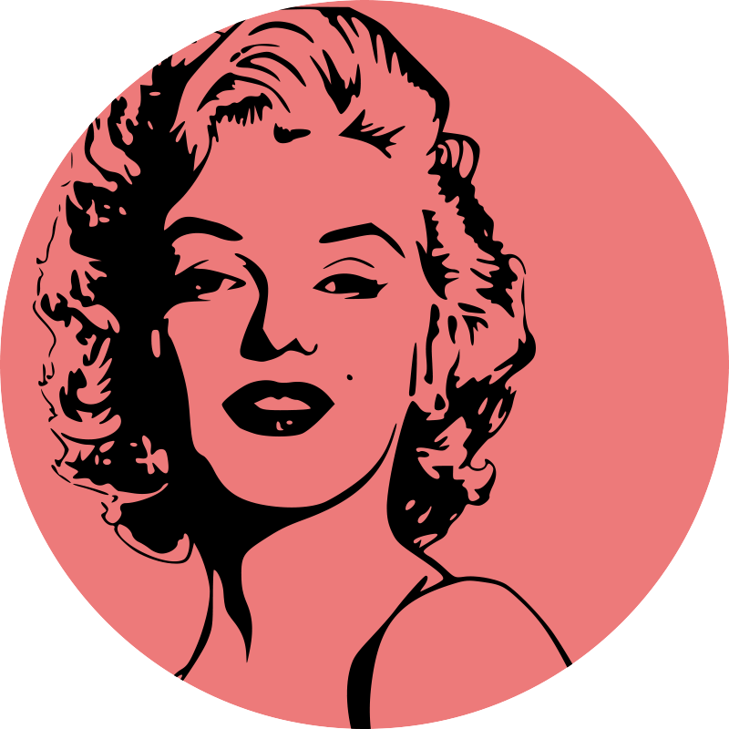 Marilyn monroe portré vinyl szőnyeg - TenStickers