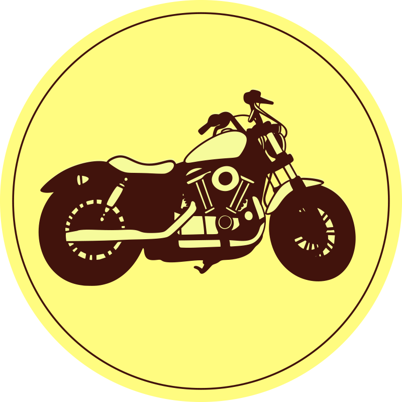 Divatos motoros vintage szőnyeg - TenStickers