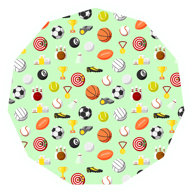 Gyerek sport labdák design vinil szőnyeg - TenStickers