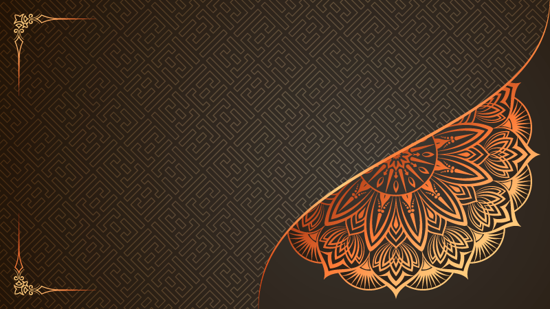 Mandala sarok kialakítás vinil szőnyeg mandala - TenStickers