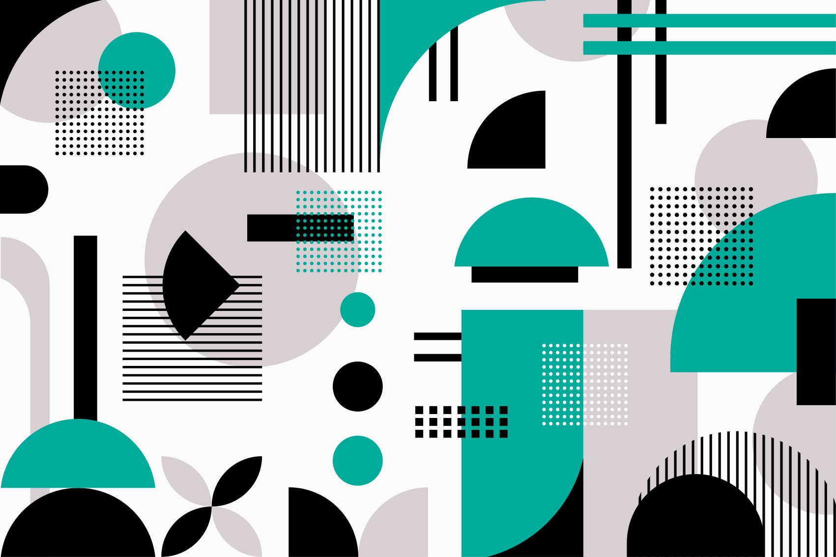 Modern geometriai alakzatú vinilszőnyeg - TenStickers