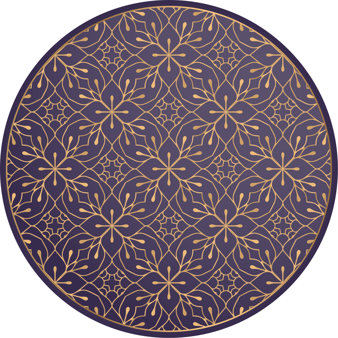 Mandala virágos elegancia vinil szőnyeg mandala - TenStickers