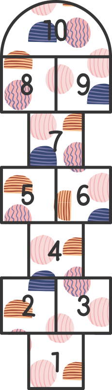 Kör alakú komlós játék vinyl szőnyeg - TenStickers