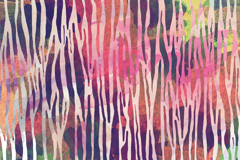 Absztrakt csíkos spektrum vinil szőnyeg csíkos - TenStickers