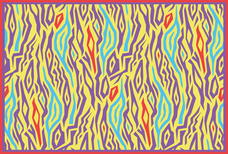 Absztrakt zebra csíkok vinil szőnyeg geometriai - TenStickers