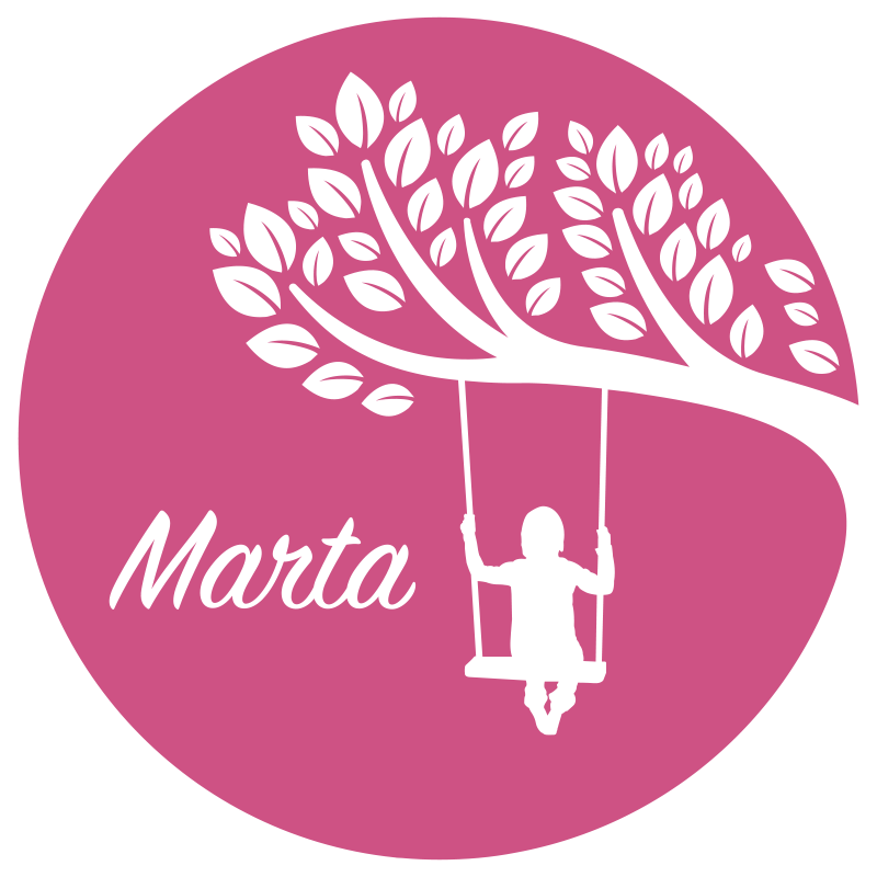 Személyre szabott hinta Vinil szőnyeg nevekkel - TenStickers