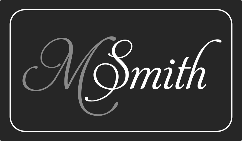 Személyre szabható monogram Vinil szőnyeg nevekkel - TenStickers