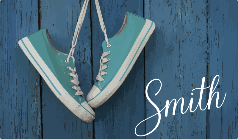 Tornacipők személyre szabása vinil szőnyeg struktúra - TenStickers