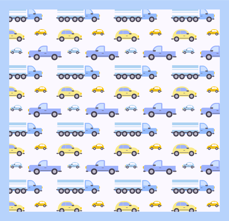 Típusú teherautó gyerek vinil szőnyeg - TenStickers