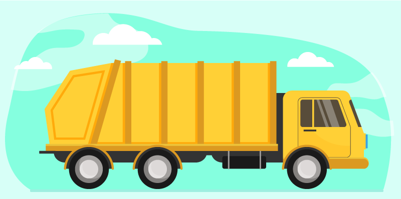 Rajzfilm dömper vinil szőnyeg mások - TenStickers