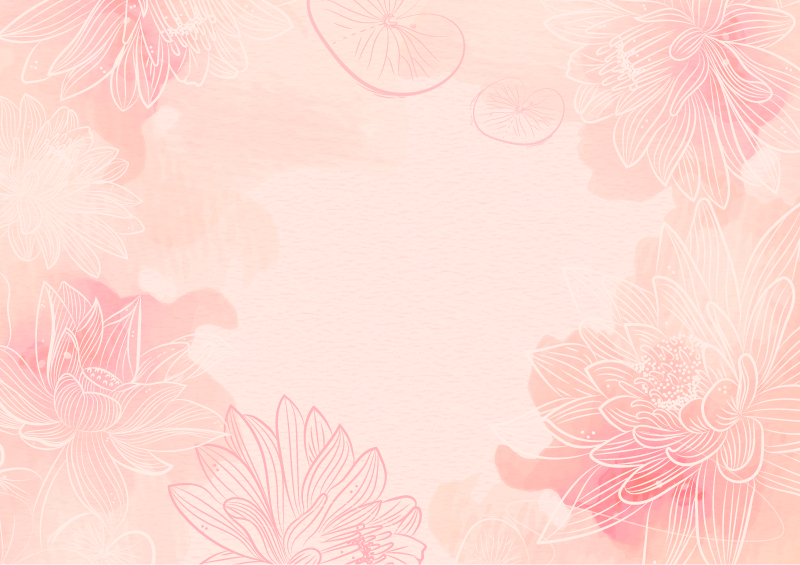 Virágos nyugalom vinil szőnyeg virágok és növények - TenStickers