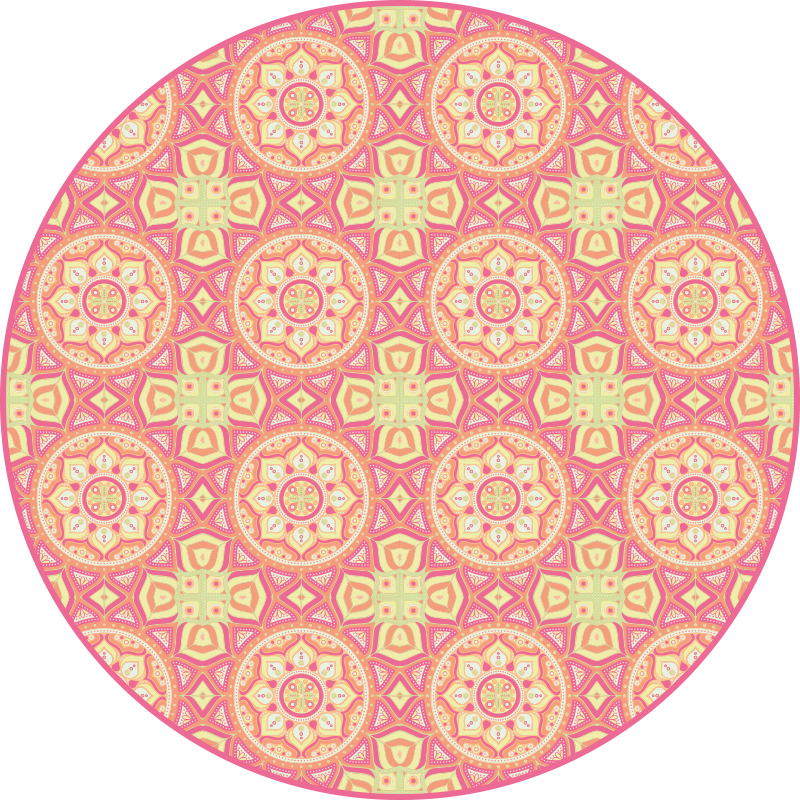 Mandala mintás kör vinil szőnyeg mandala - TenStickers
