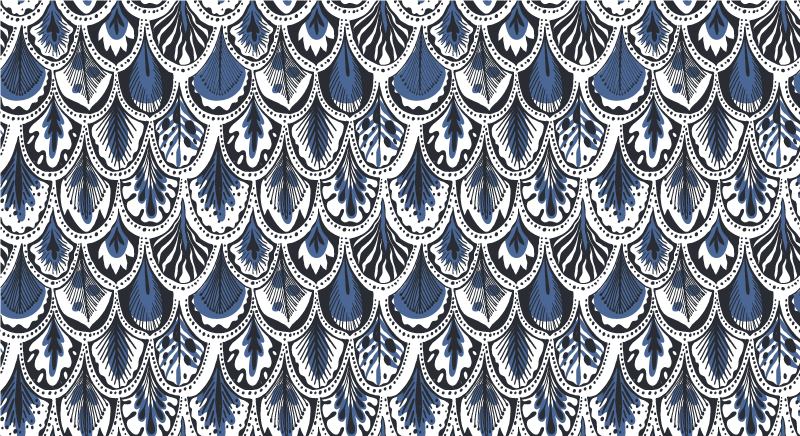 Páva farok minta vinil szőnyeg csempe hatás - TenStickers