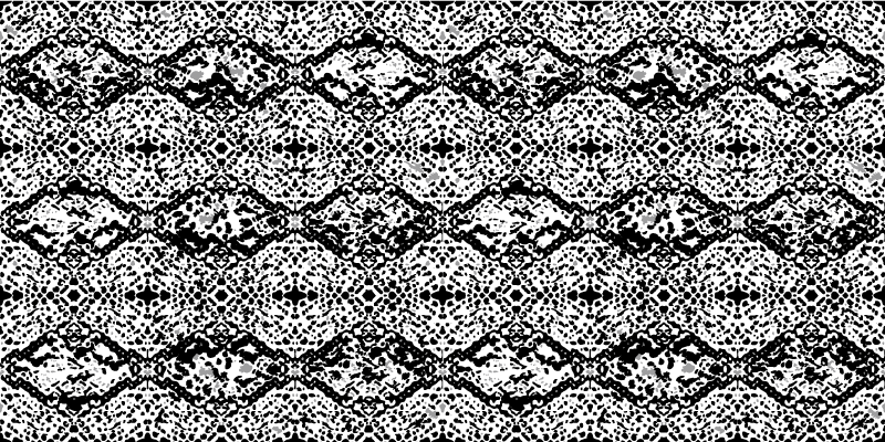 Repedezett monokróm vinil szőnyeg állatnyomat - TenStickers