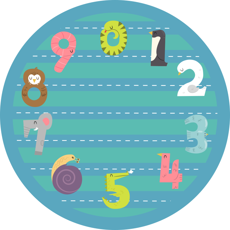 Kör alakú versenypálya vinil szőnyeg gyerekek - TenStickers