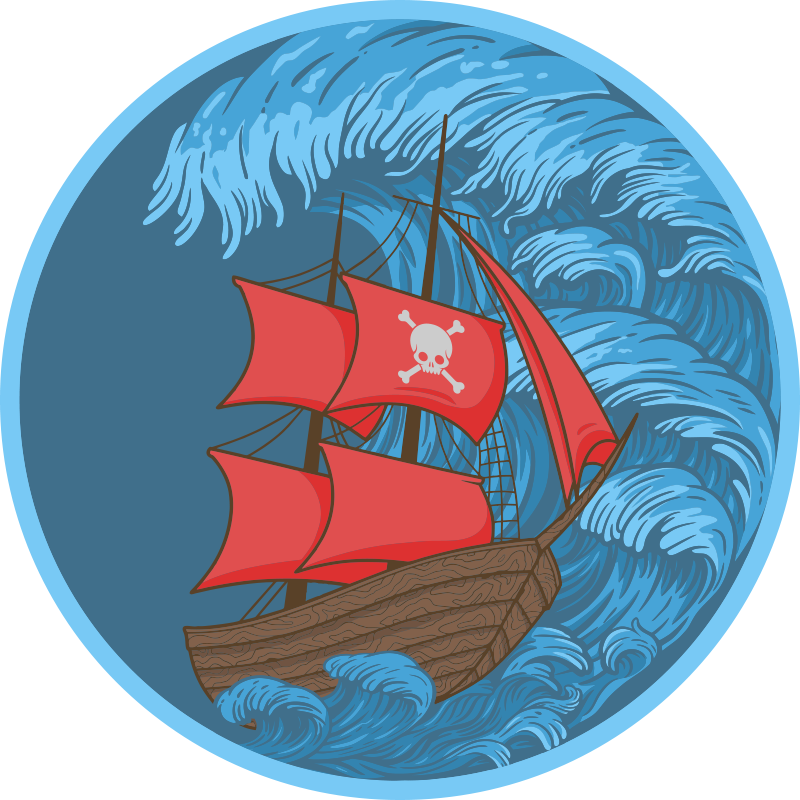 Kalóz játékidő vinil szőnyeg Játékok - TenStickers