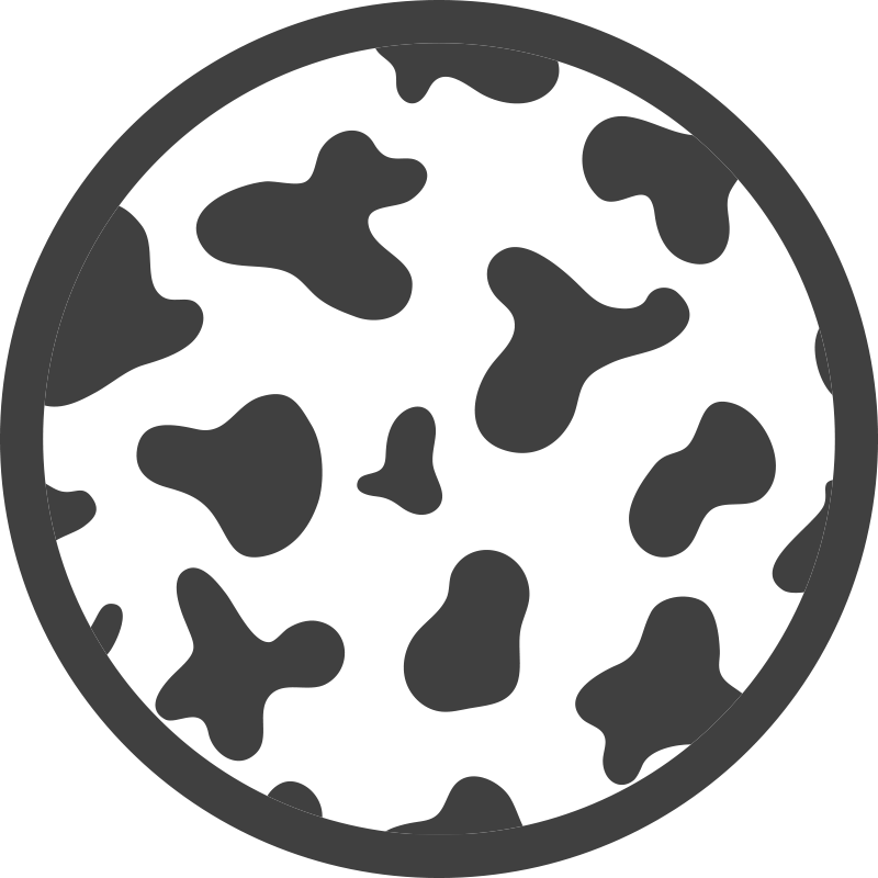 Marhabőr kör alakú motívum vinil szőnyeg állatnyomat - TenStickers