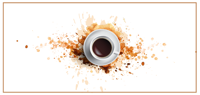 Kávé robbanás étkező vinil szőnyeg - TenStickers