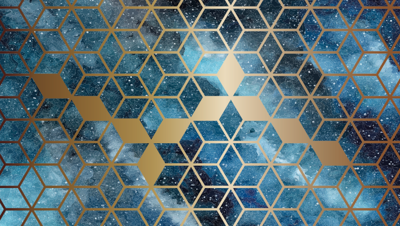 Galaxis modern geometriai szőnyegek - TenStickers