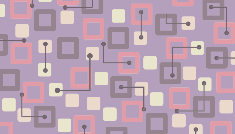 Rózsaszín és lila modern csempe geometriai szőnyegek - TenStickers