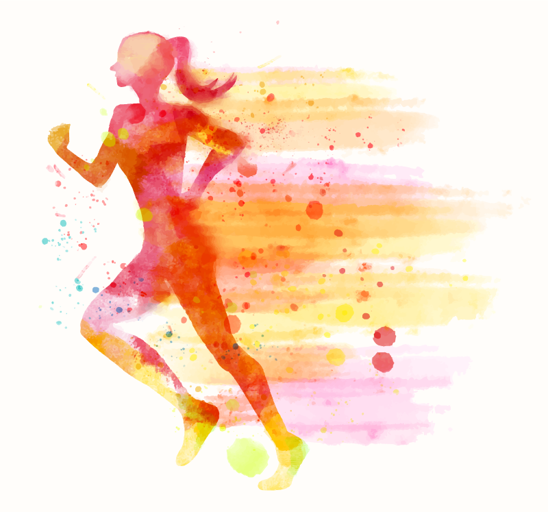 Fitness futó modern szőnyeg - TenStickers