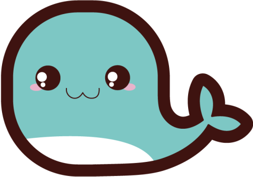 Anime bálna állati vinil szőnyeg - TenStickers