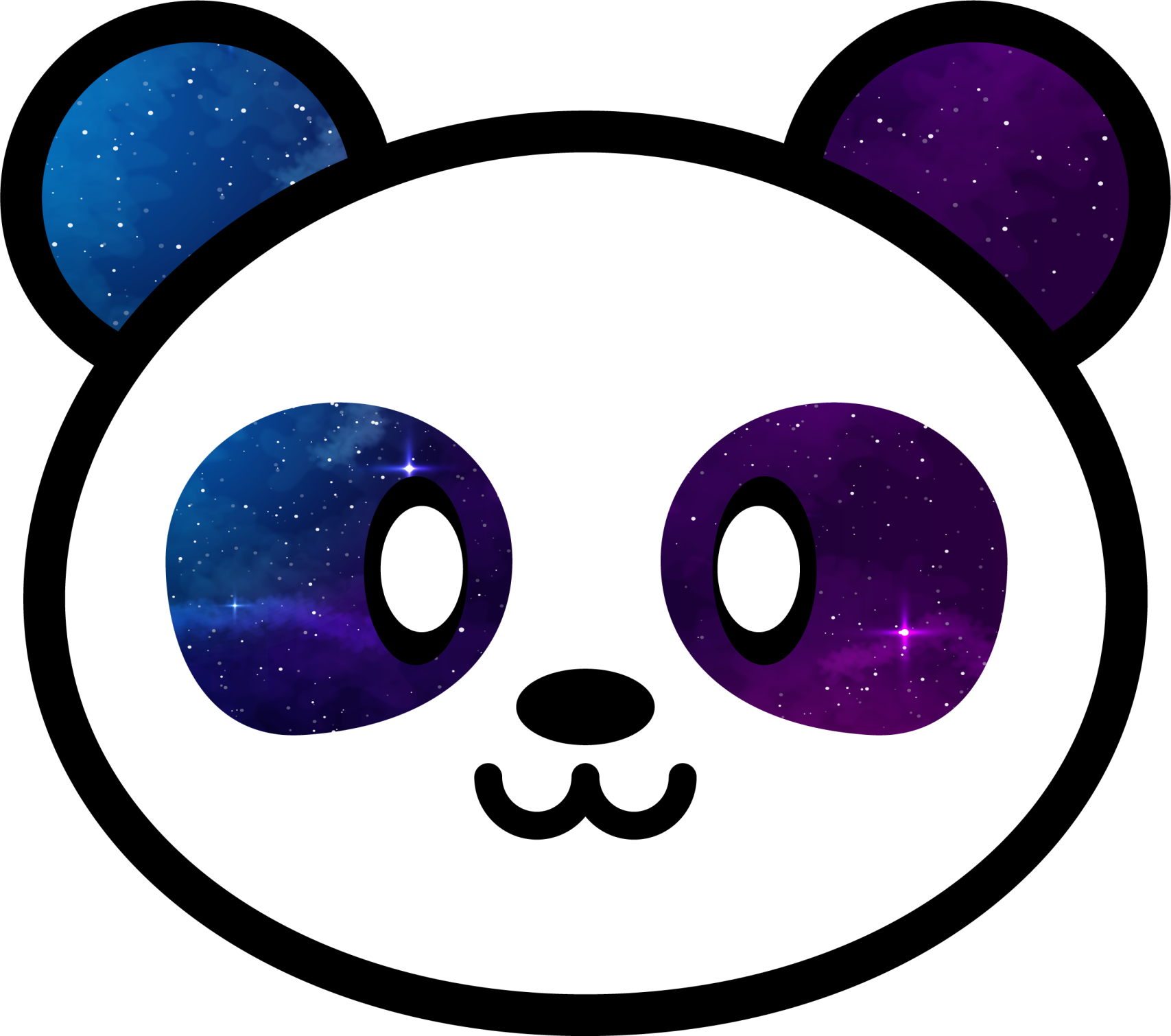 Anime galaxis panda állati szőnyeg - TenStickers