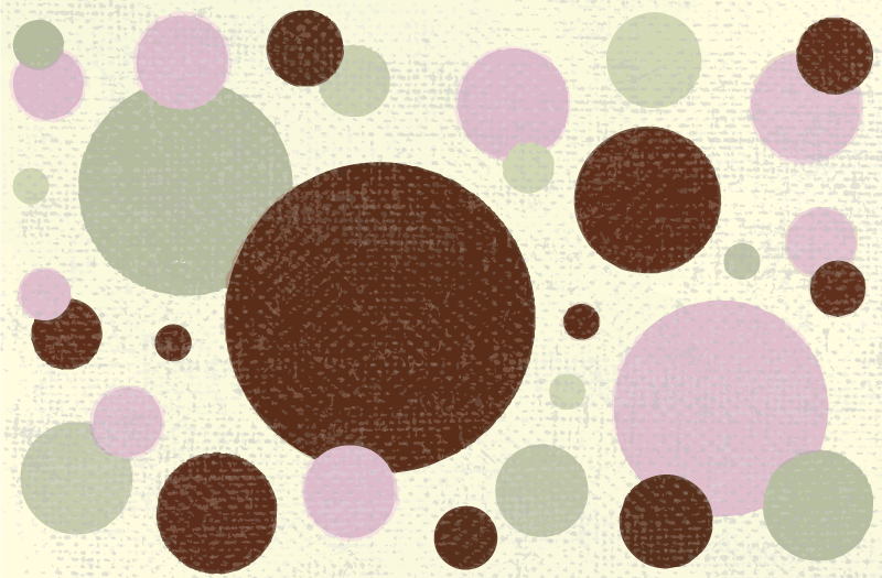 Kör alakú pontok minta vinil szőnyeg geometriai - TenStickers