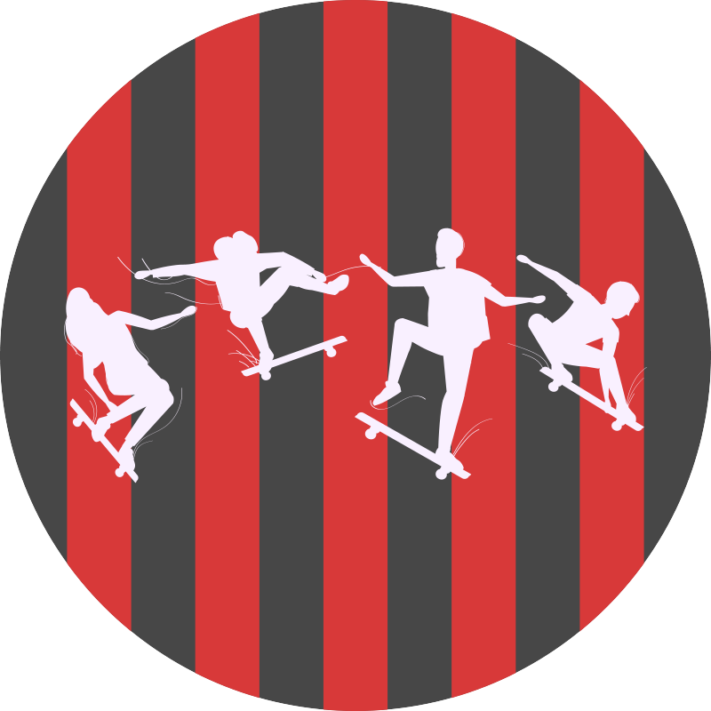 Kerítés sziluettek vinil szőnyeg Játékok - TenStickers