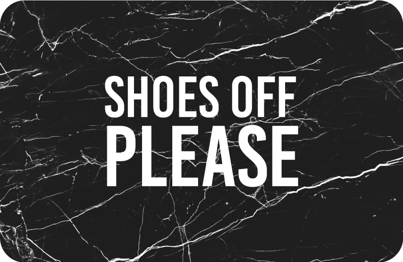 Cipő márvány mintával egyedi szőnyeg - TenStickers