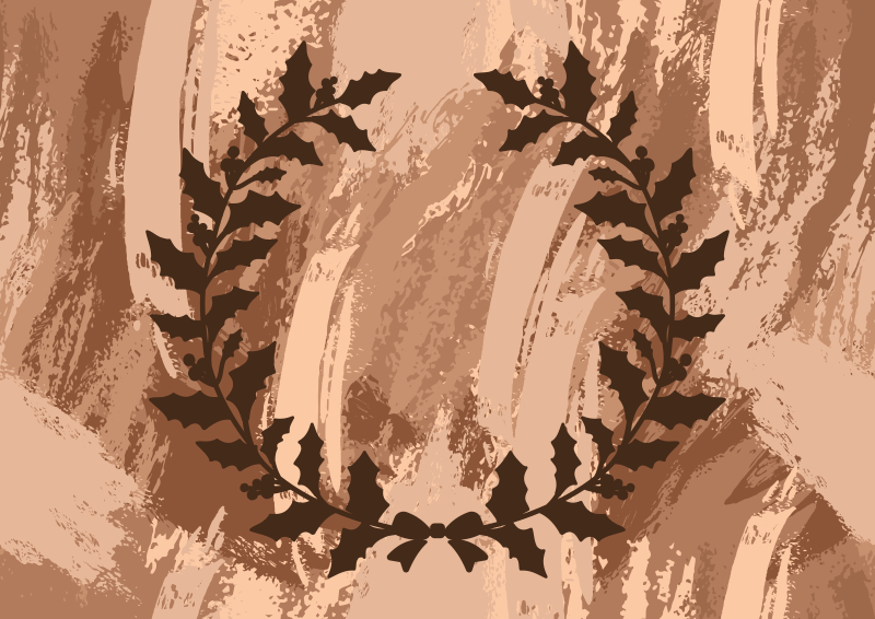 Koszorú virágos vinilszőnyeget hagy - TenStickers