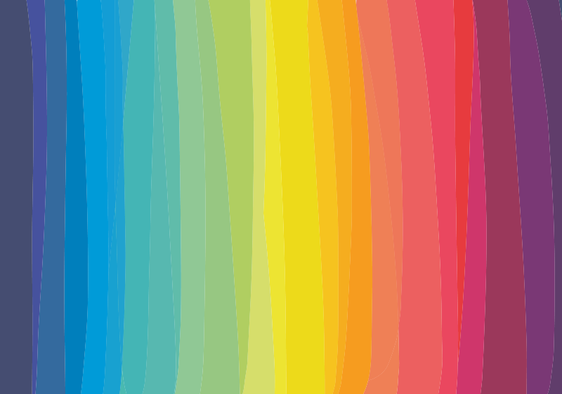 Szivárvány csíkok vinil padlószőnyeg - TenStickers