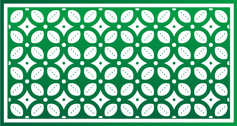 Smaragdzöld csempe konyha padlólap - TenStickers