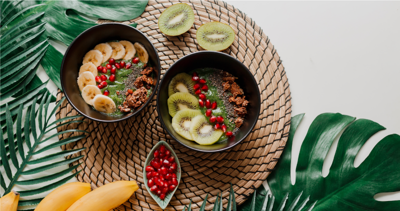 Egészséges gyümölcs tál konyhai vinil szőnyeg - TenStickers