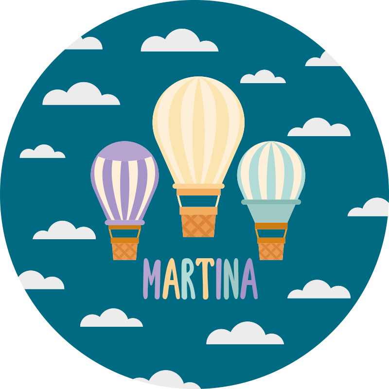 Lufi és felhők személyre szabott mat - TenStickers