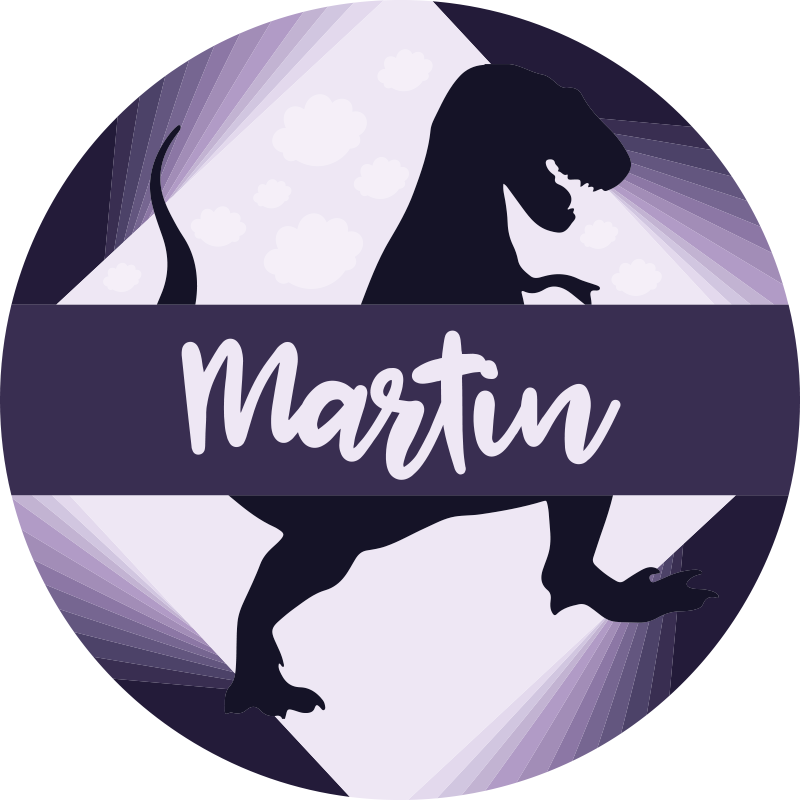 Velociraptor névvel vinil szőnyeg mások - TenStickers