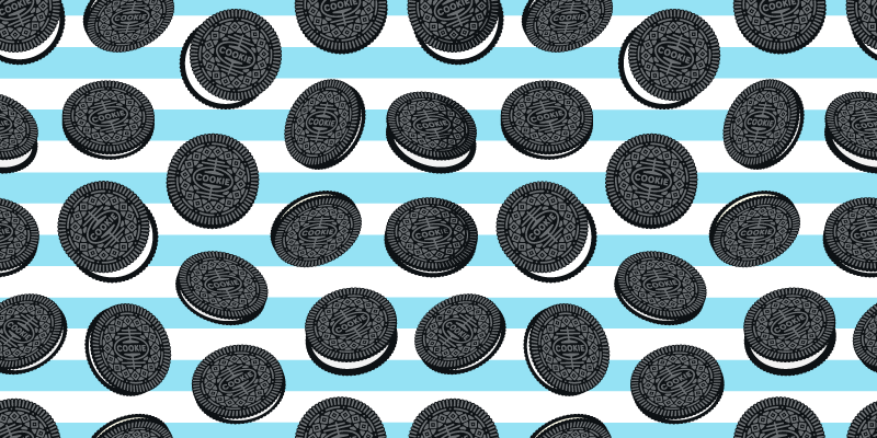 Oreo mintás konyhai padlólapok - TenStickers