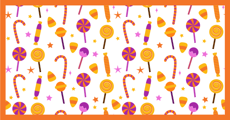 Színes cukorka design vinil szőnyeg konyha - TenStickers